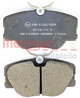 METZGER 1170151 Bremsbelagsatz, Scheibenbremse